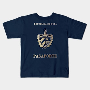 Cuban Passport - Gold Vintage Kids T-Shirt